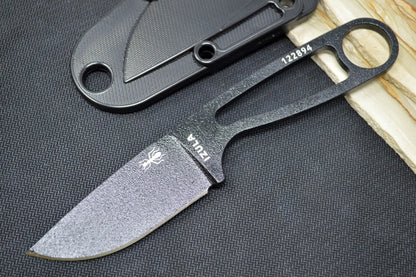 Esee Knives Izula - Black 440C Skeletonized Handle / 1095 Steel Blade / Black Textured Powdered Blade IZULA-B