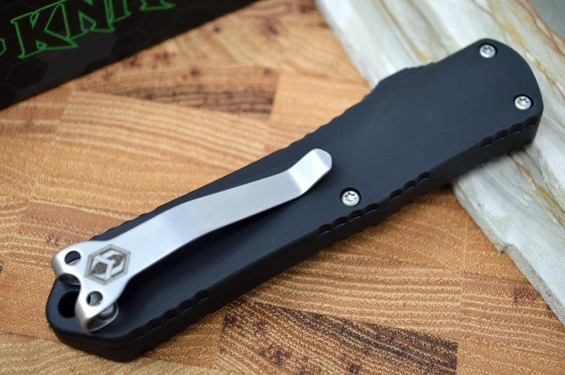 Heretic Knives Manticore E OTF - Stonewash Recurve Blade / Black Handle
