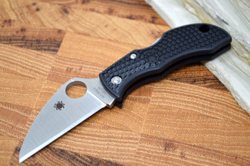 Spyderco ManBug- Black FRN Handle / Satin VG10 Wharncliffe Plain Edge Blade MBKWP - Northwest Knives