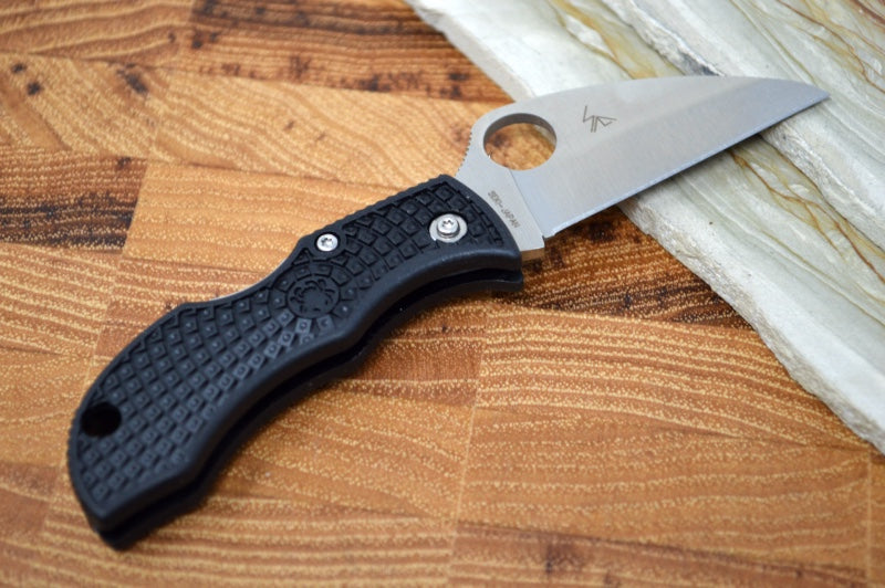 Spyderco ManBug- Black FRN Handle / Satin VG10 Wharncliffe Plain Edge Blade MBKWP