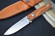 Lionsteel B41 Fixed Blade - Santos Wood Handle / Sleipner Steel / Drop Point Blade B41ST - Northwest Knives