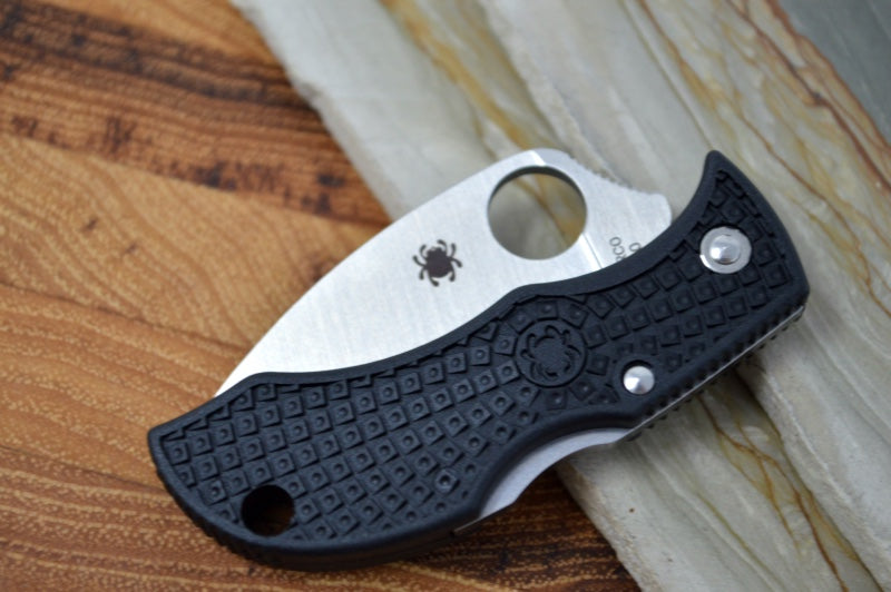 Spyderco ManBug- Black FRN Handle / Satin VG10 Wharncliffe Plain Edge Blade MBKWP