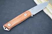Lionsteel B41 Fixed Blade - Santos Wood Handle / Sleipner Steel / Drop Point Blade B41ST - Northwest Knives