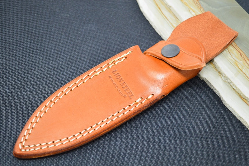 Lionsteel B41 Fixed Blade - Green Canvas Micarta Handle / Sleipner Steel / Drop Point Blade B41CVG