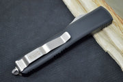 Microtech Ultratech OTF - Satin Finish / Single Edge with Partial Serrate / Black Anodized Aluminum Handle 121-5 - Northwest Knives