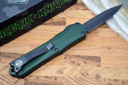 Heretic Knives Manticore E OTF - Black Dagger Blade / OD Green Handle - Northwest Knives