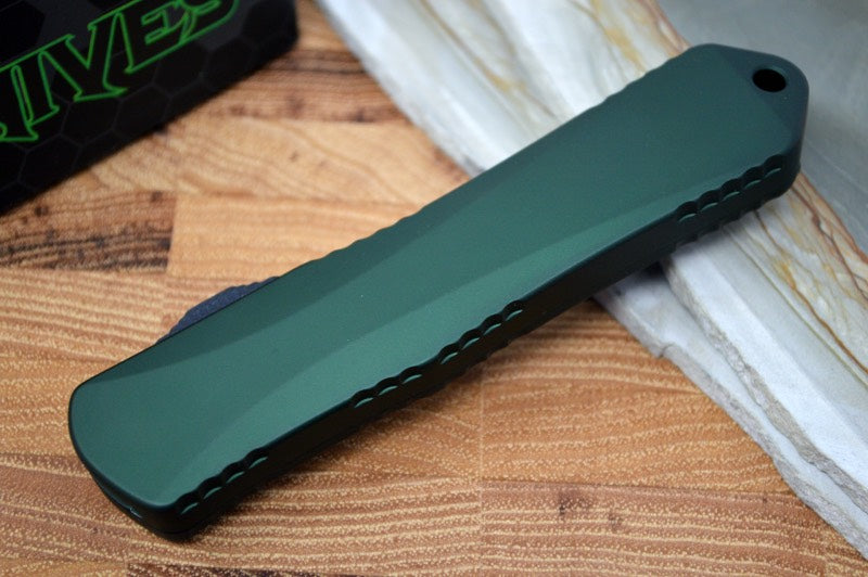 Heretic Knives Manticore E OTF - Black Dagger Blade / OD Green Handle - Northwest Knives