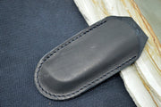 Lionsteel Mini Folder - Santos Wood Handle / D2 Steel / Leather Sheath - 8210ST - Northwest Knives