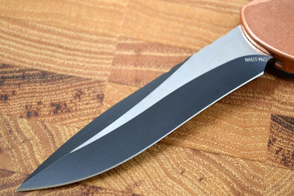 Heretic Knives Manticore E OTF - Copper & Carbon Fiber Handle / DLC Two Toned Recurve Blade H029-11A-CU/CF