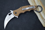 Fox Knives Karambit - FDE G10 Handle / N690Co Blade / Emerson Wave - 479ESW - Northwest Knives