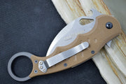 Fox Knives Karambit - FDE G10 Handle / N690Co Blade / Emerson Wave - 479ESW - Northwest Knives