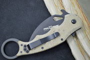 Fox Knives Karambit - Green Micarta Handle / N690Co Blade / Emerson Wave - 479MI - Northwest Knives
