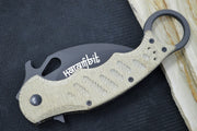 Fox Knives Karambit - Green Micarta Handle / N690Co Blade / Emerson Wave - 479MI - Northwest Knives