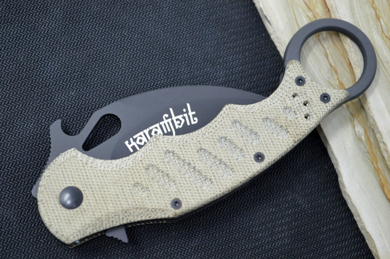 Fox Knives Karambit - Green Micarta Handle / N690Co Blade / Emerson Wave - 479MI
