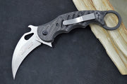 Fox Knives Karambit - Black Carbon Fiber Handle / N690Co Blade / Emerson Wave - 479CG10SW - Northwest Knives