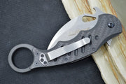 Fox Knives Karambit - Black Carbon Fiber Handle / N690Co Blade / Emerson Wave - 479CG10SW - Northwest Knives