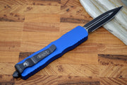 Microtech Dirac OTF - Black Double Edge / Blue Handle 225-1BL - Northwest Knives