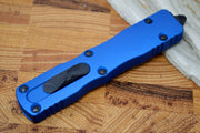 Microtech Dirac OTF - Black Double Edge / Blue Handle 225-1BL - Northwest Knives
