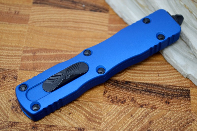 Microtech Dirac OTF - Black Double Edge / Blue Handle 225-1BL - Northwest Knives