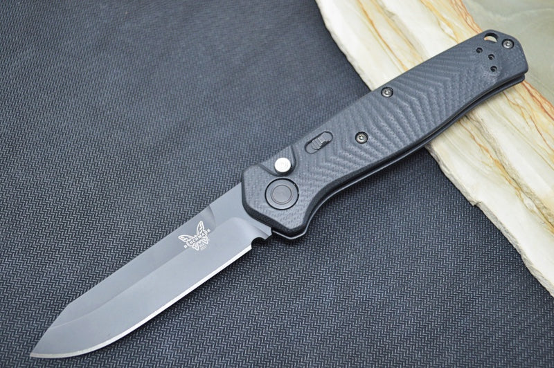 Benchmade 8551BK Mediator - Black S90V Blade /  Black G-10 Handle