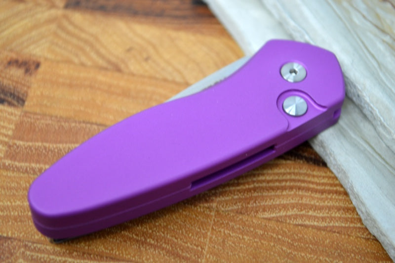 Pro Tech Sprint Auto - Purple Handle - Stonewash S35VN Blade