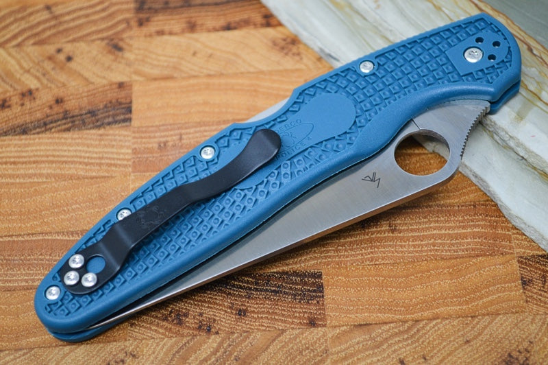 Spyderco Police Lightweight - Blue FRN Handle / Satin K390 Blade - C07FP4K390