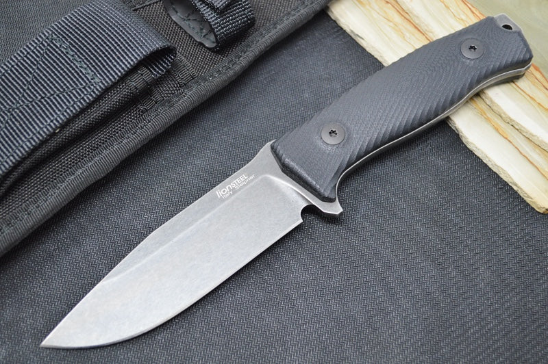 Lionsteel M5B Fixed Blade -  Black G-10 Handle / Sleipner Steel / Cordura Sheath M5BG10 - Northwest Knives