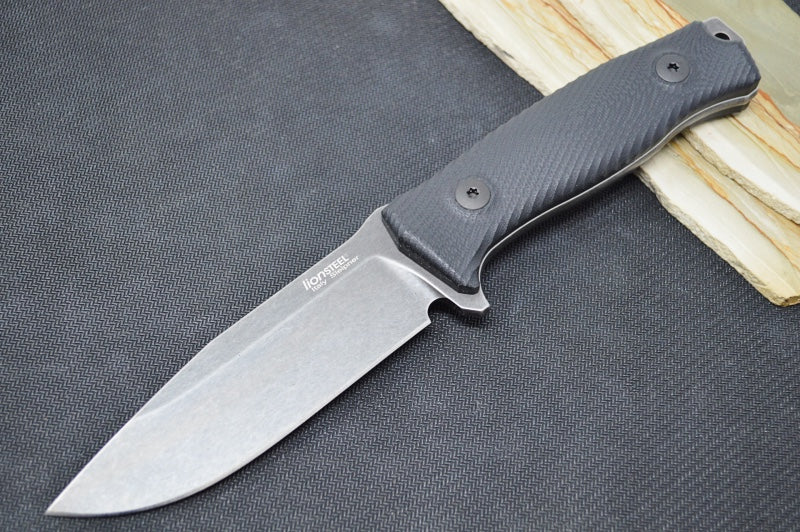 Lionsteel M5B Fixed Blade -  Black G-10 Handle / Sleipner Steel / Cordura Sheath M5BG10 - Northwest Knives