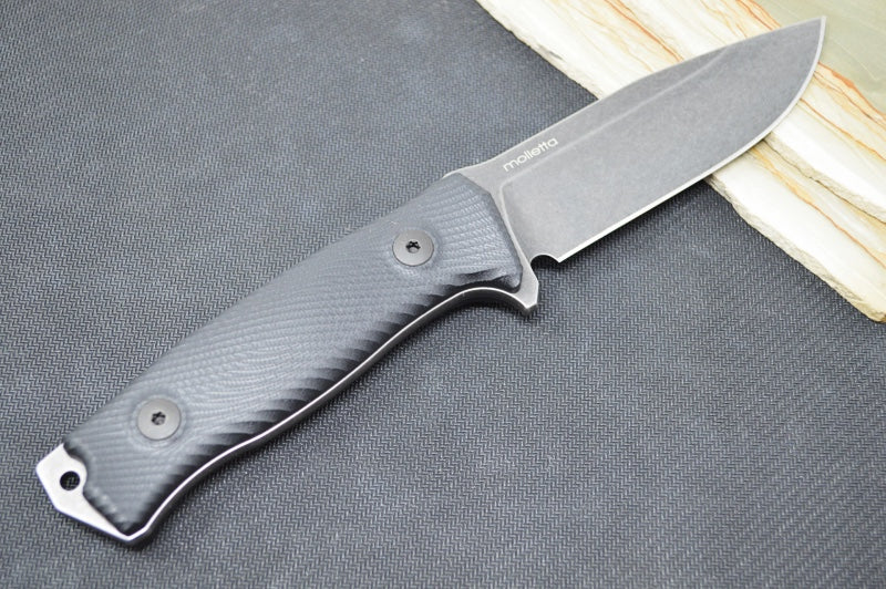 Lionsteel M5B Fixed Blade -  Black G-10 Handle / Sleipner Steel / Cordura Sheath M5BG10 - Northwest Knives