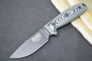 Esee Knives Model 3 - 3D Gray & Black G-10 Handle / 1095 Steel / Textured Powdered Blade 3PMB-002 - Northwest Knives