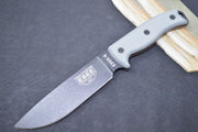Esee Knives Model 6 - Green Canvas Micarta Handle / 1095 Steel / Textured Powdered Blade 6P-OD - Northwest Knives