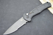 Benchmade 9070SBK Claymore - Black D2 Drop Point Combo Blade / Black Grivory Handle - Northwest Knives