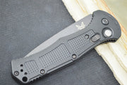 Benchmade 9070SBK Claymore - Black D2 Drop Point Combo Blade / Black Grivory Handle - Northwest Knives