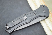 Benchmade 9070SBK Claymore - Black D2 Drop Point Combo Blade / Black Grivory Handle - Northwest Knives