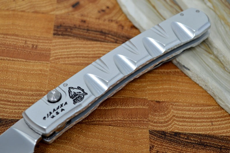 Piranha Knives "Virus" - CPM-S30V Blade / Silver Aluminum Handle