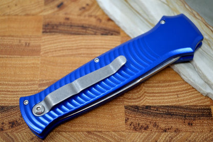Piranha Knives "Bodyguard" - S30V Stonewash Blade / Blue Aluminum Handle