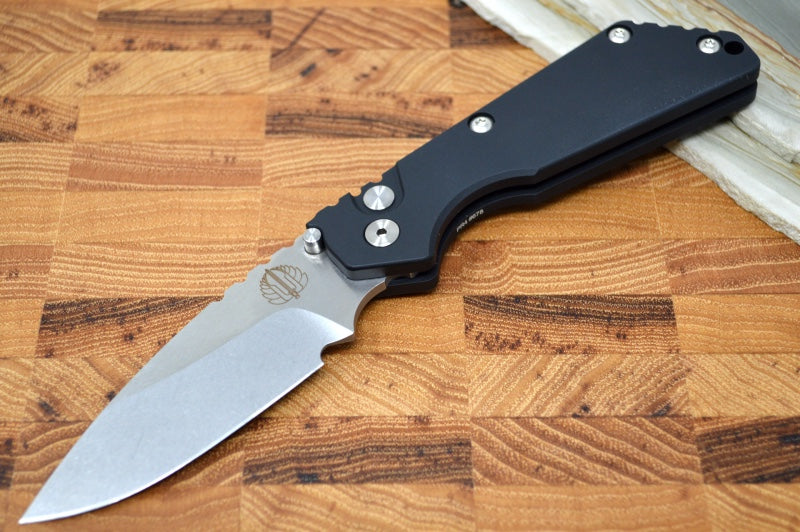 Pro Tech Strider SnG - Black Aluminum Handle / Stonewash Blade 2401