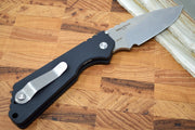 Pro Tech Strider SnG - Black Aluminum Handle / Stonewash Blade 2401 - Northwest Knives