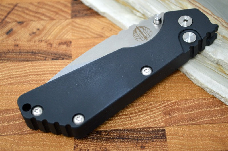 Pro Tech Strider SnG - Black Aluminum Handle / Stonewash Blade 2401