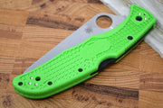 Spyderco Pacific 2 - Green FRN Handle / Satin Plain LC200N Blade - C91FPGR2 - Northwest Knives
