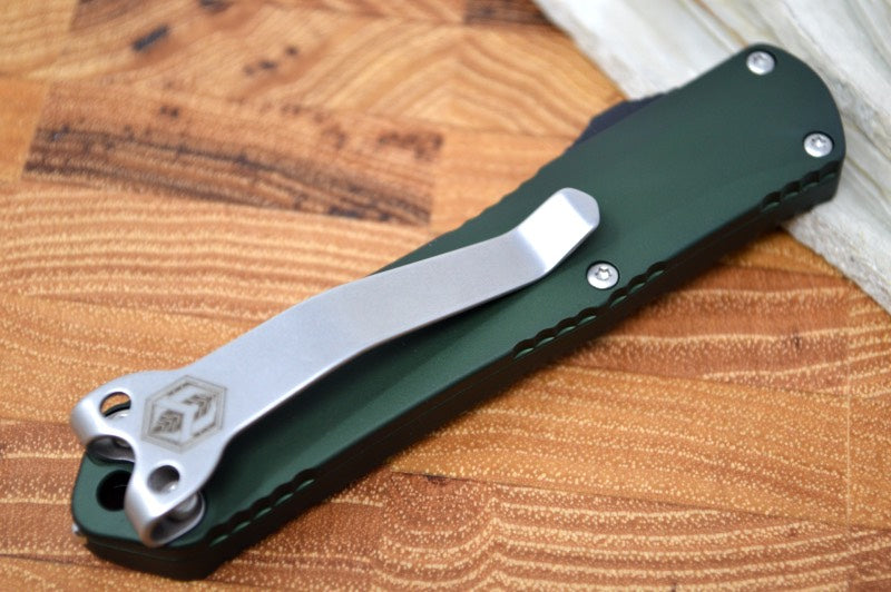Heretic Knives Manticore S OTF - OD Green Handle / Stonewash Spear Point H024-2A-GRN