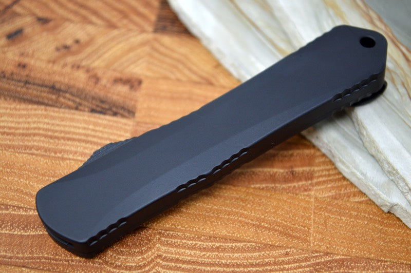 Heretic Knives Manticore S OTF - Black Handle / Black Double Edge Blade H024-6A-T