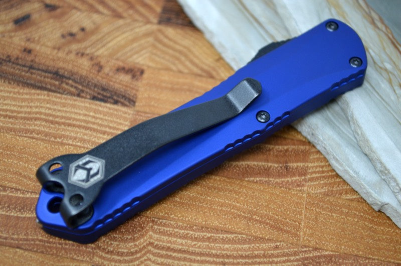Heretic Knives Manticore S OTF - Blue Handle / Black DLC Double Edge H024-6A-BLU