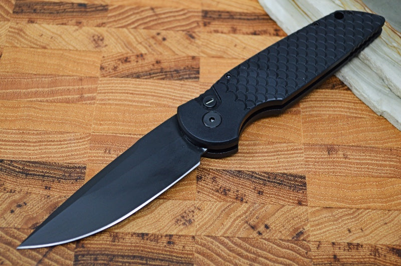 Pro Tech Tactical Response 3 Operator Auto - Black Handle / Fish Scales / Black Blade 3X1-OPERATOR