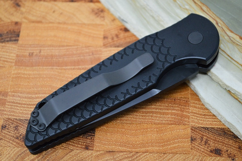 Pro Tech Tactical Response 3 Operator Auto - Black Handle / Fish Scales / Black Blade 3X1-OPERATOR