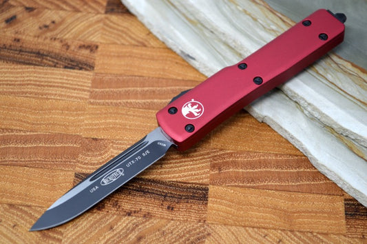 Microtech UTX-70 OTF - Red Handle / Black S/E Blade - 148-1RD