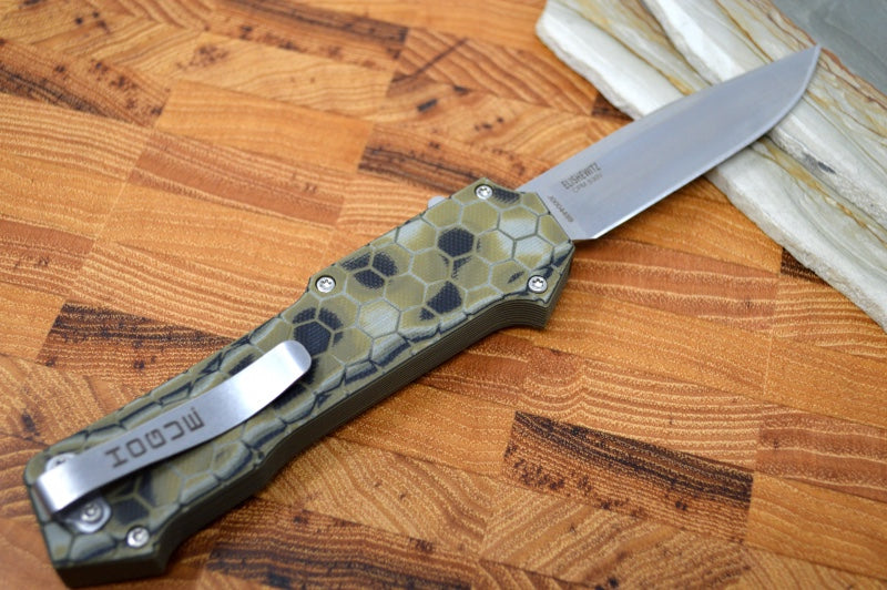 Hogue Knives Compound OTF - Green G-Mascus G-10 Handle / CPM-S30V Blade 34038