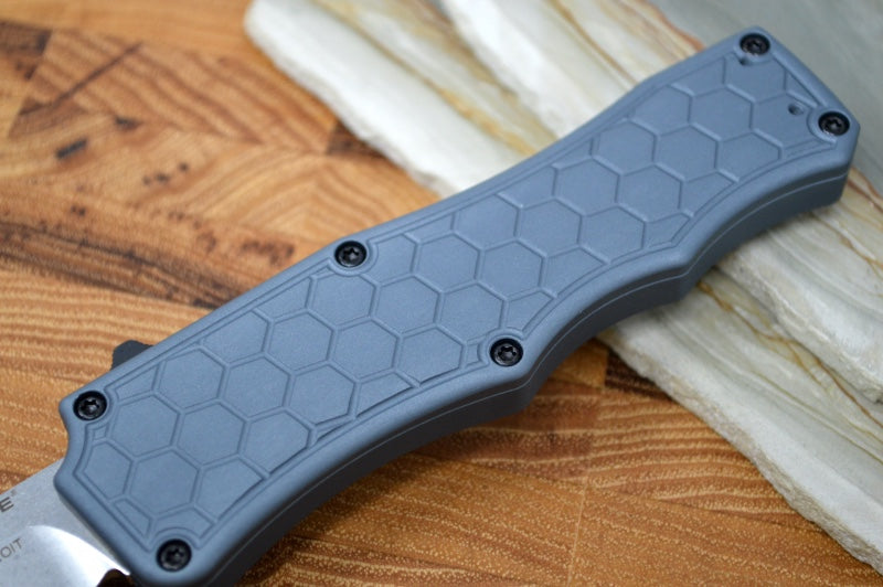 Hogue Knives Exploit OTF - Matte Grey Aluminum Hexagon Handle / CPM-S30V Blade 34042
