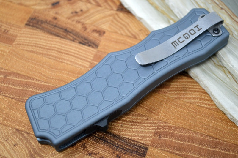 Hogue Knives Exploit OTF - Matte Grey Aluminum Hexagon Handle / CPM-S30V Blade 34042