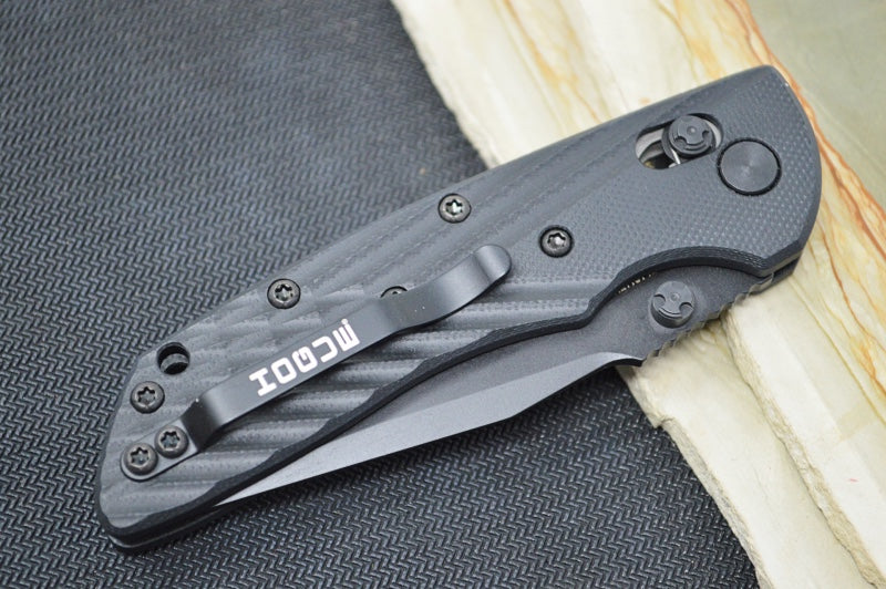 Hogue Knives Deka - Black G-10 Handle / CPM-20CV / Black Clip Point Blade 24276